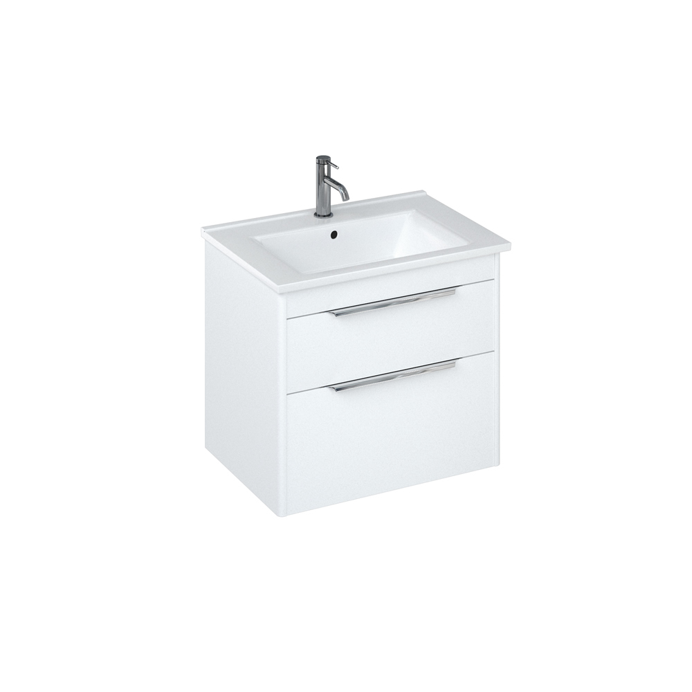 Shoreditch 65cm double drawer Matt White