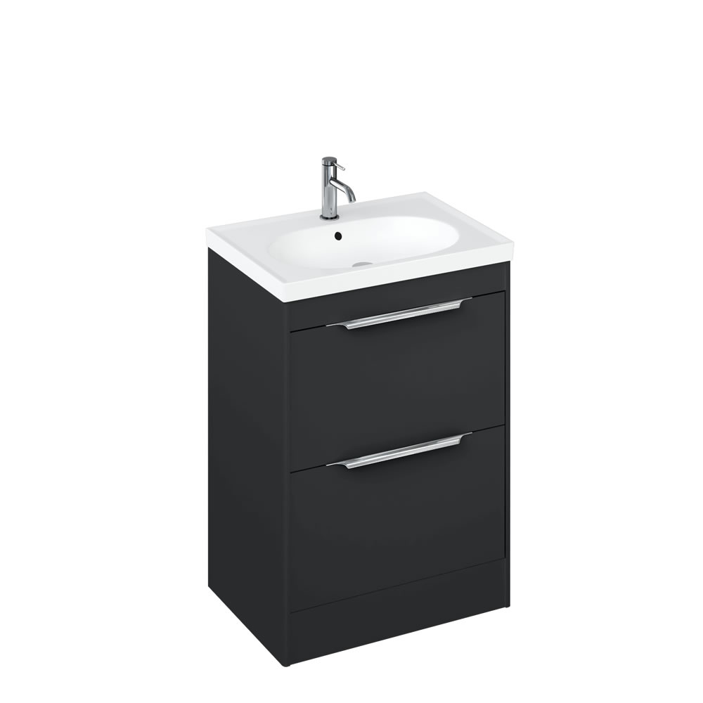 Shoreditch 650mm Floor Standing Grey and basin