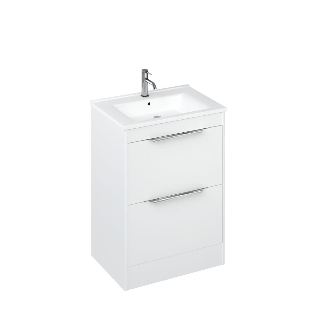 Shoreditch 650mm Floor Standing White and basin