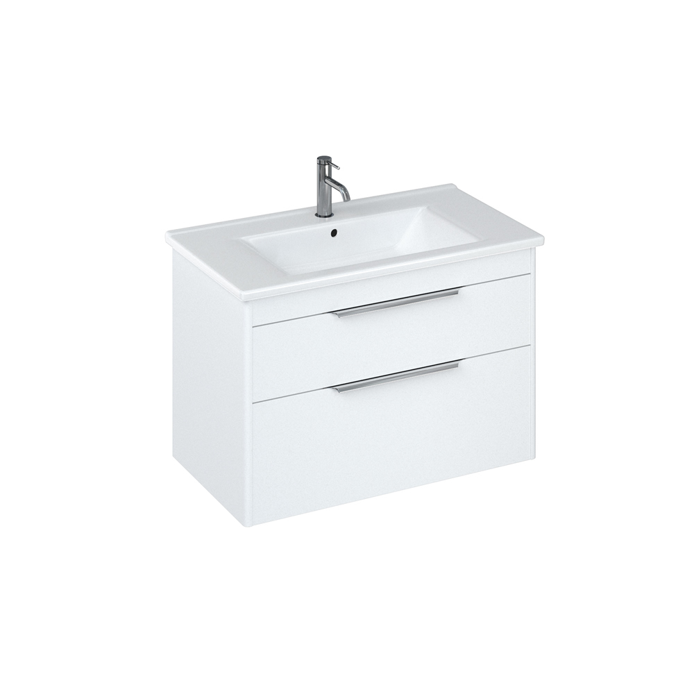 Shoreditch 85cm double drawer Matt White