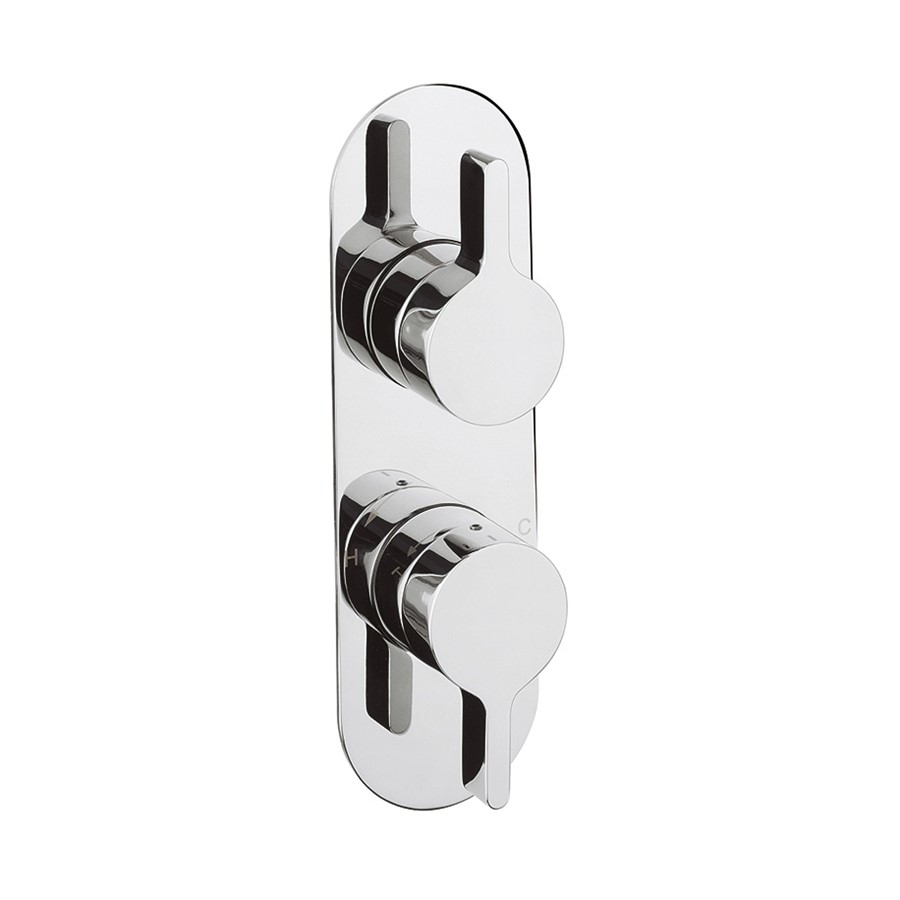 Svelte Thermostatic Shower Valve with 2 Way Diverter 