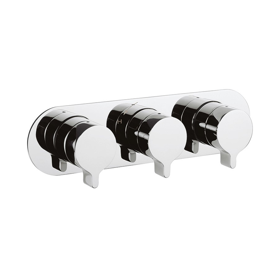 Svelte Thermostatic Shower Valve with 3 Way Diverter