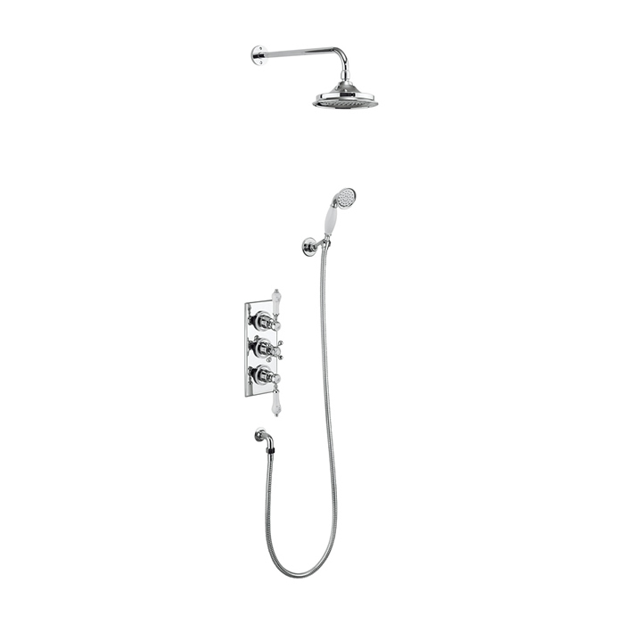 Trent Thermostatic dual function brass valve
