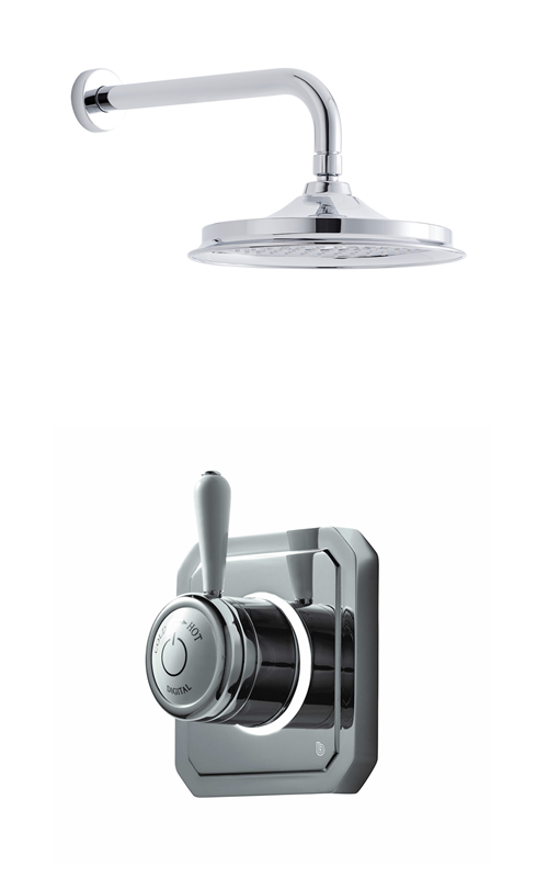 Classic 1910 single outlet shower set