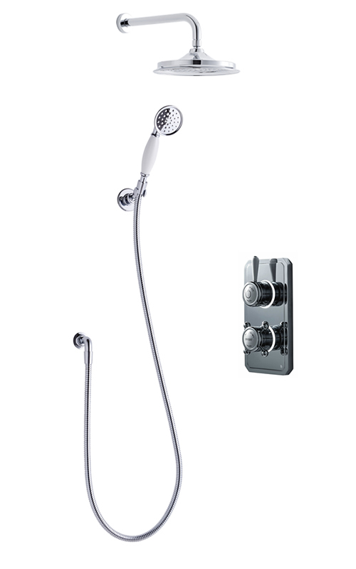 Classic 1910 dual outlet shower set