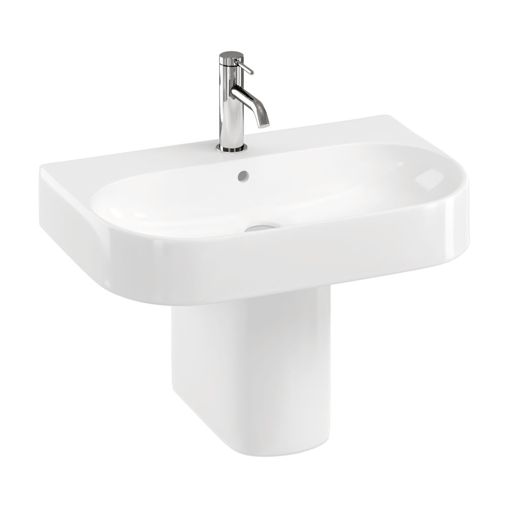 Trim 60 Basin with Semi-Pedestal