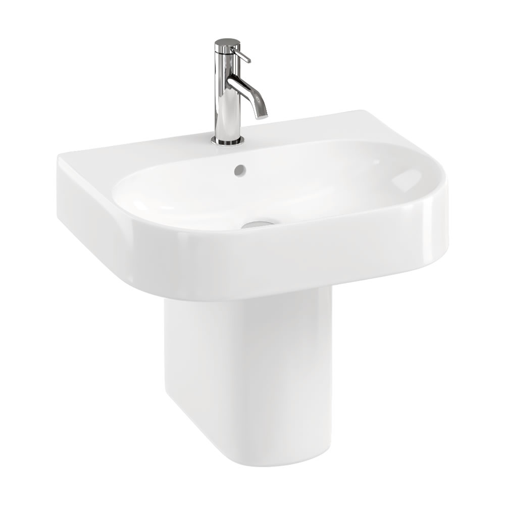 Trim 50 Basin with Semi-Pedestal