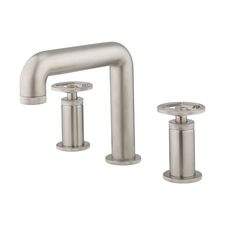 UNION Three Hole Deck Mounted Basin Set - Brushed Nickel
