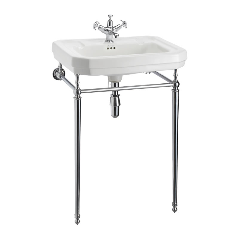 Victorian 61cm basin with basin stand