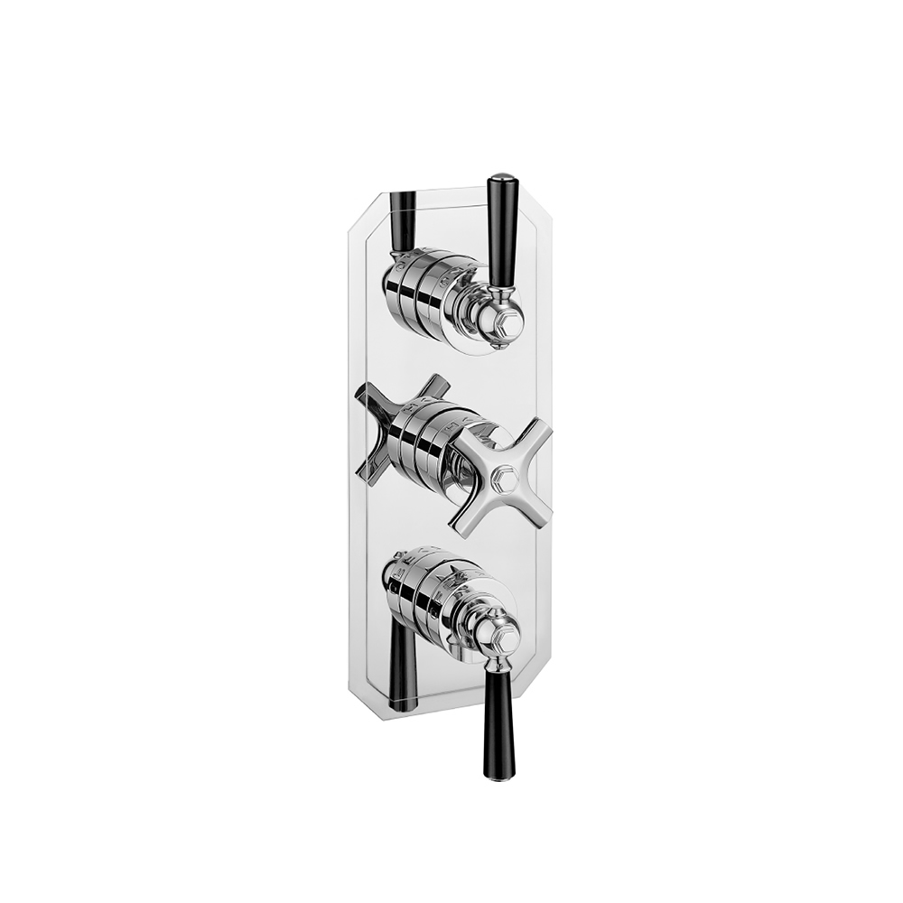 Waldorf Lever slimline thermostatic shower valve with 3 way diverter