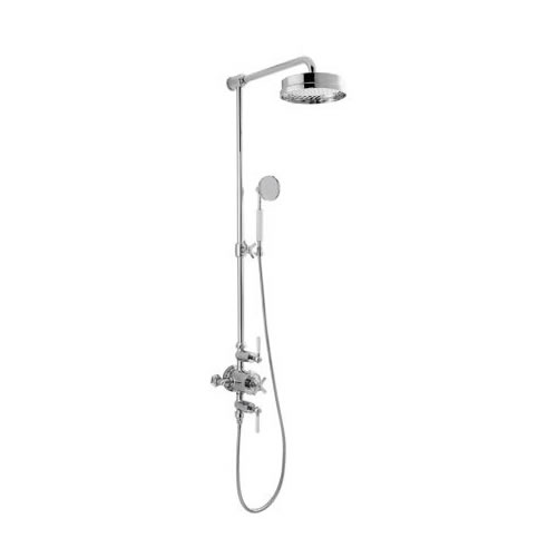 Waldorf Thermostatic Shower Valve with Fixed Head & Shower Handset