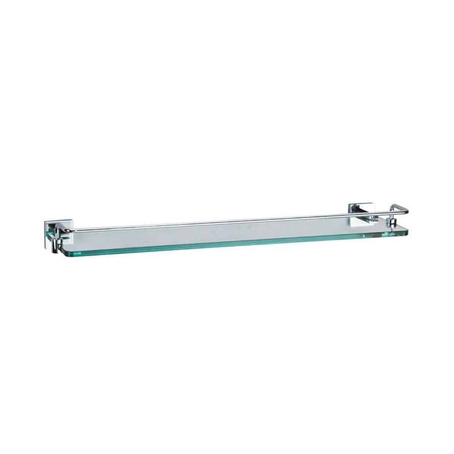 Zeya Glass Shelf with Rail 500mm