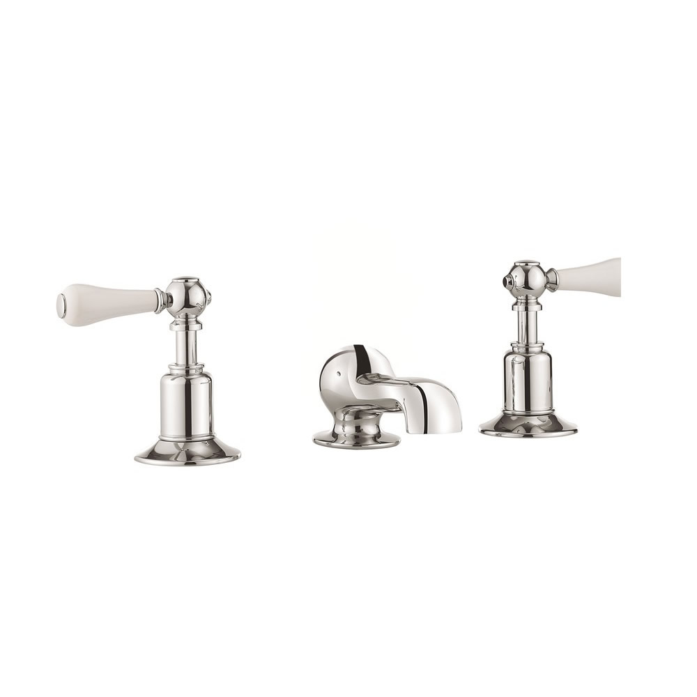 Belgravia Lever Basin 3 Hole Set (without pop-up waste)