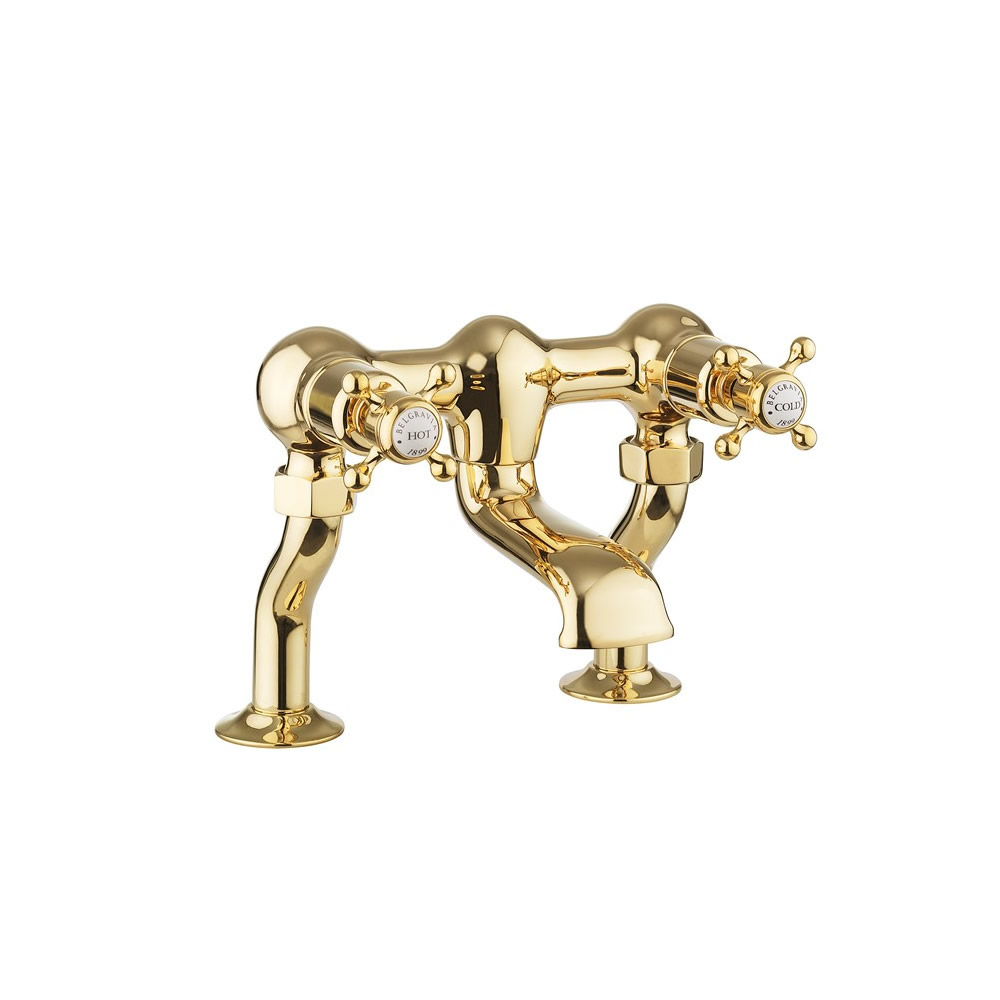 Belgravia Crosshead Bath Filler - Unlacquered Brass