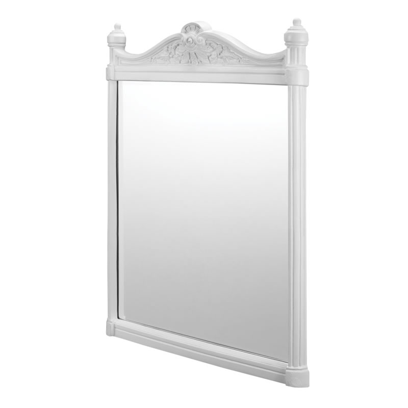 White aluminium frame mirror