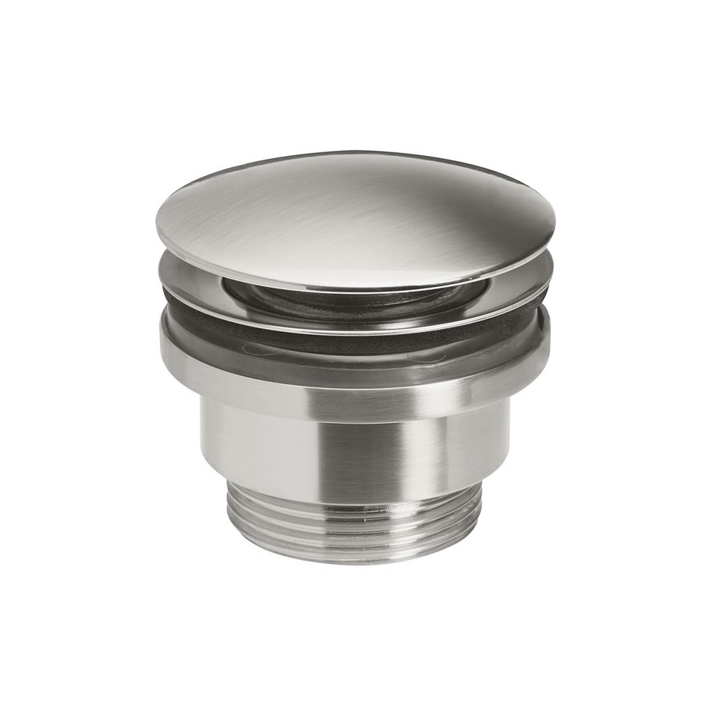 Universal Basin Click Clack Waste - Stainless Steel Effect