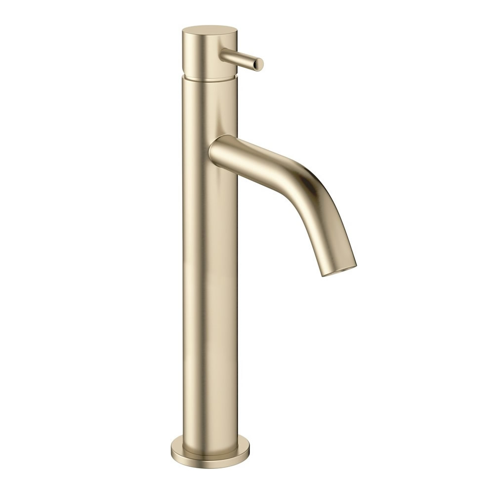 MPRO Tall Basin Mixer - Brushed Brass