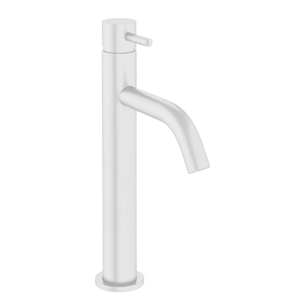 MPRO Tall Basin Mixer - Matt White