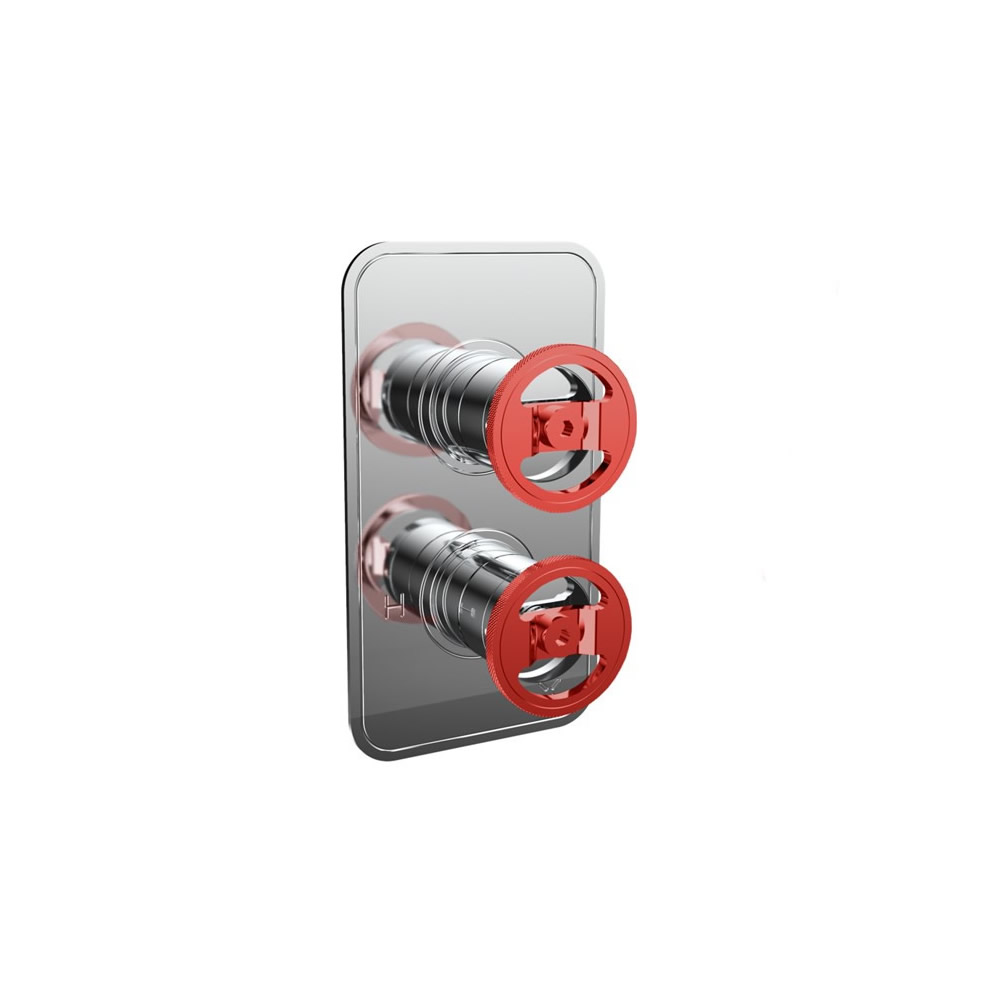 UNION Thermostatic Shower Valve with 2 Way Diverter Multi-flow Wheel Control