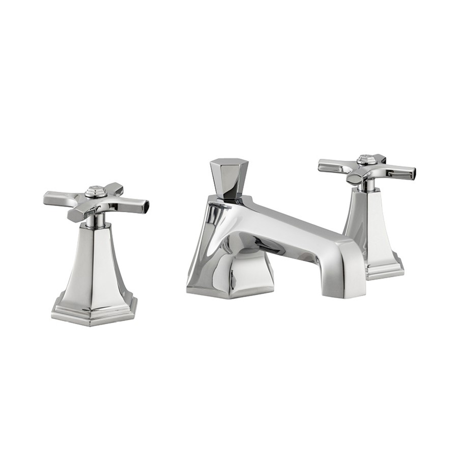 Waldorf Chrome Crosshead Basin 3 Hole Set