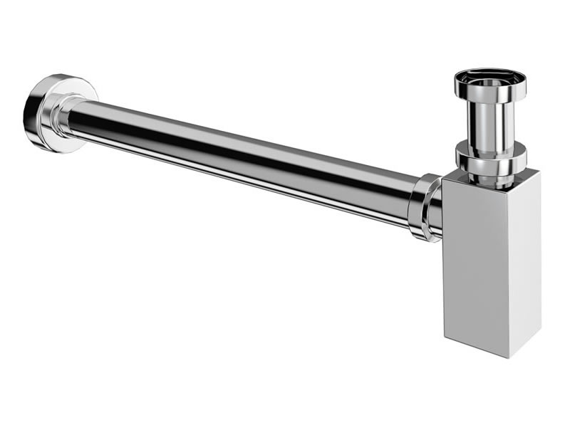 Square basin bottle trap