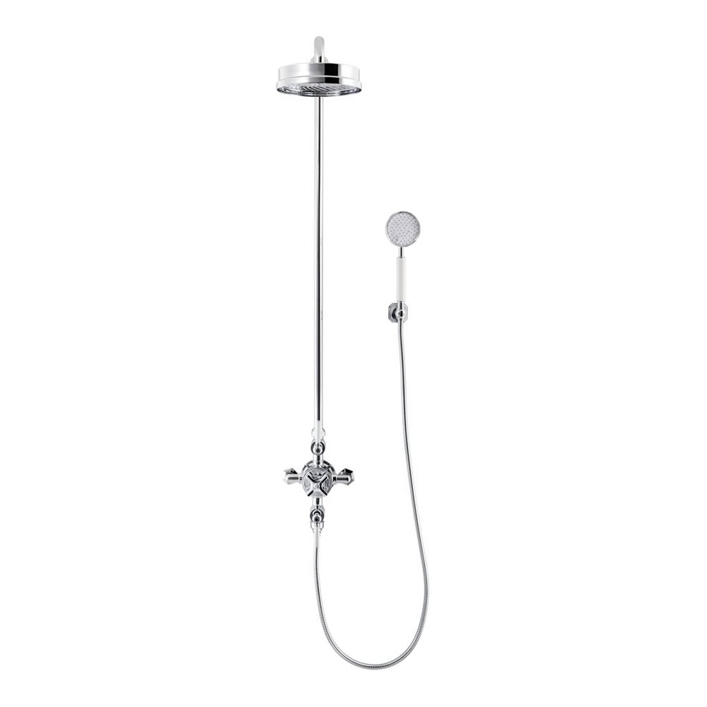 Waldorf Thermostatic Shower Valve with Fixed Head & Shower Handset